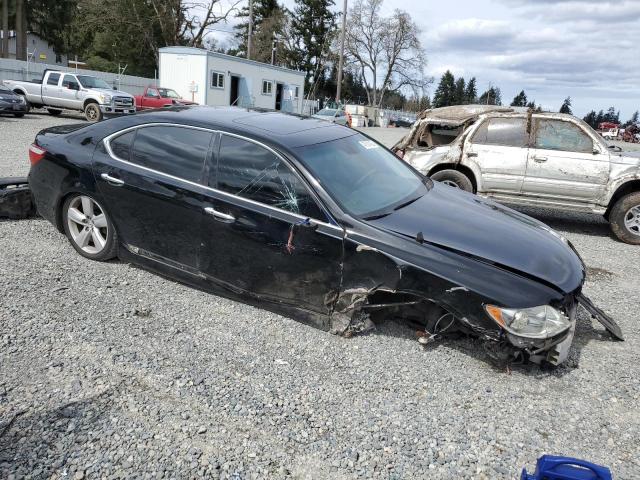 JTHGL46F475003360 - 2007 LEXUS LS 460L BLACK photo 4