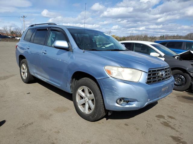 JTEES41A482105358 - 2008 TOYOTA HIGHLANDER BLUE photo 4