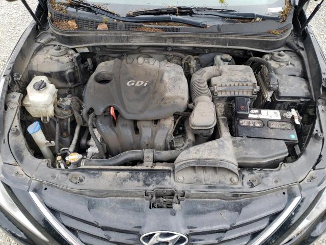 5NPEB4AC6CH393736 - 2012 HYUNDAI SONATA GLS BLACK photo 11