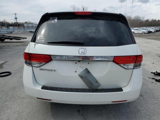 5FNRL5H22FB026529 - 2015 HONDA ODYSSEY LX WHITE photo 6