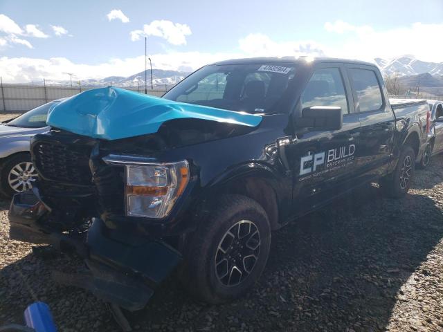 1FTFW1E85NKD43699 - 2022 FORD F150 SUPERCREW BLUE photo 1