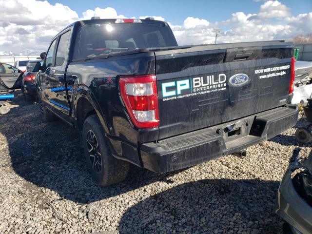 1FTFW1E85NKD43699 - 2022 FORD F150 SUPERCREW BLUE photo 2