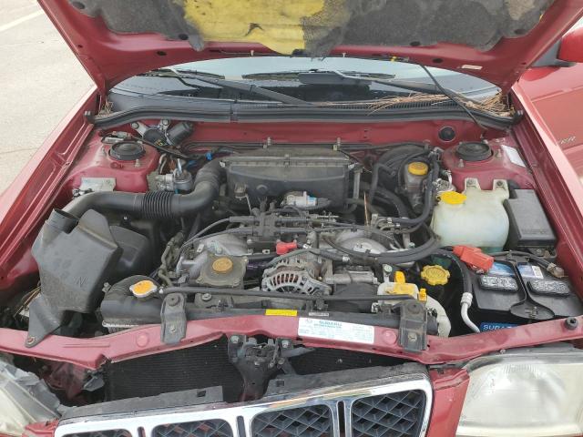 JF1SF656X2H736719 - 2002 SUBARU FORESTER S RED photo 12