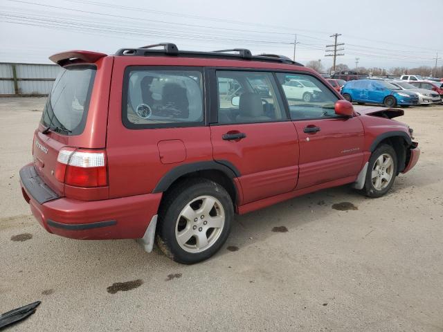 JF1SF656X2H736719 - 2002 SUBARU FORESTER S RED photo 3