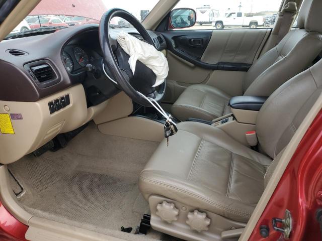 JF1SF656X2H736719 - 2002 SUBARU FORESTER S RED photo 7