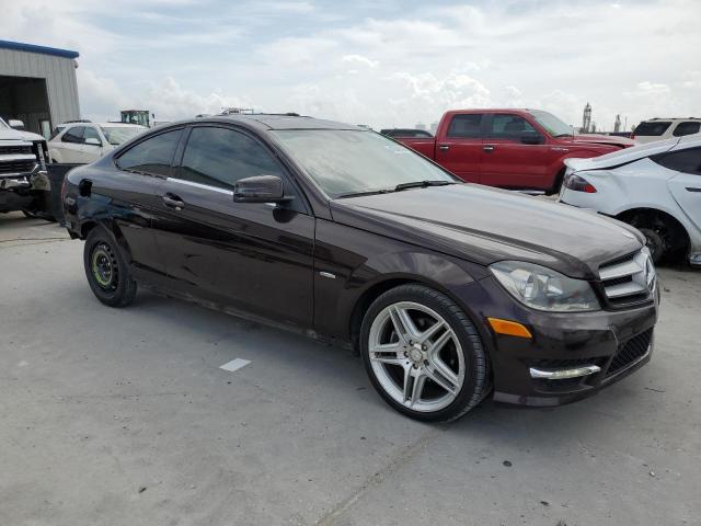 WDDGJ4HB2CF817583 - 2012 MERCEDES-BENZ C 250 BLACK photo 4