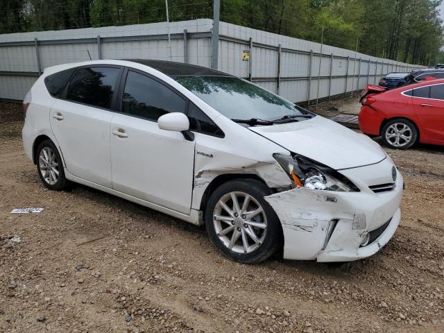 JTDZN3EU9E3310725 - 2014 TOYOTA PRIUS V WHITE photo 4