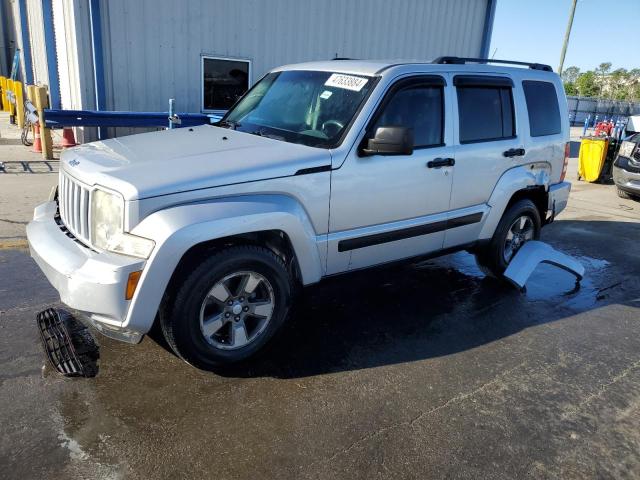 1J8GN28K88W198166 - 2008 JEEP LIBERTY SPORT SILVER photo 1