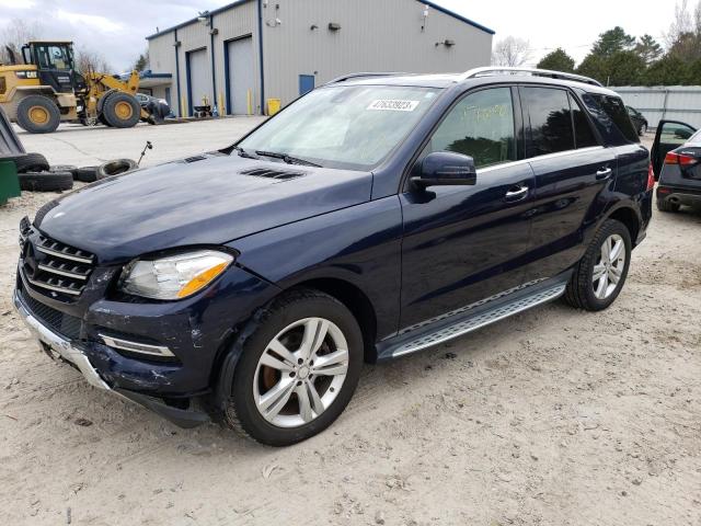 4JGDA5HB9FA519967 - 2015 MERCEDES-BENZ ML 350 4MATIC BLUE photo 1