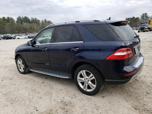 4JGDA5HB9FA519967 - 2015 MERCEDES-BENZ ML 350 4MATIC BLUE photo 2