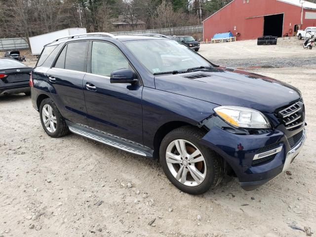 4JGDA5HB9FA519967 - 2015 MERCEDES-BENZ ML 350 4MATIC BLUE photo 4