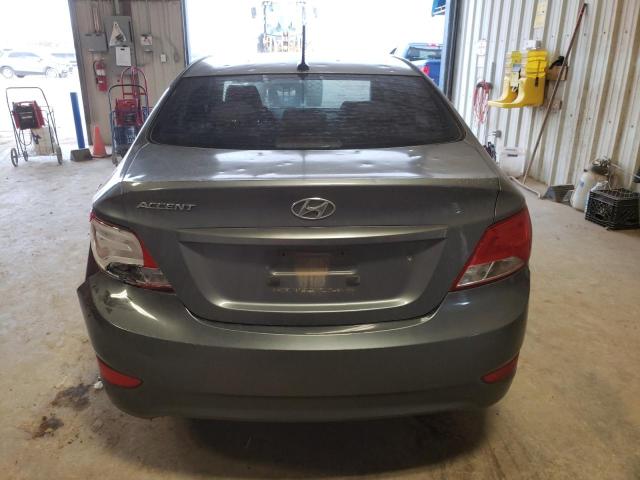 KMHCT4AE7FU834415 - 2015 HYUNDAI ACCENT GLS GRAY photo 6