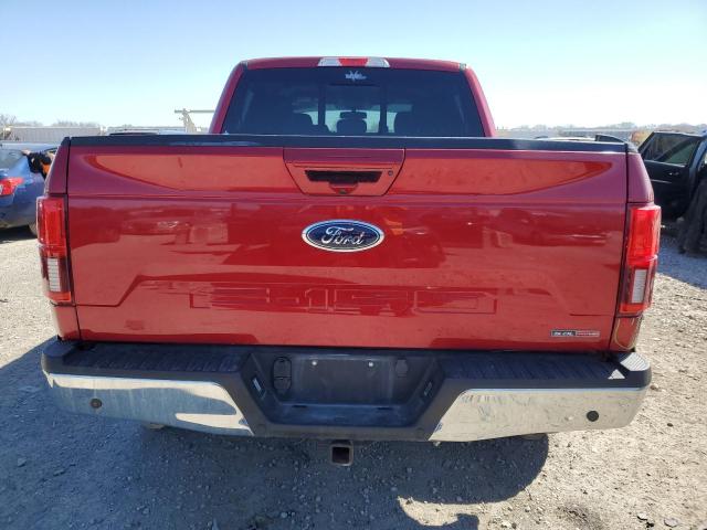 1FTEW1E52LKE05395 - 2020 FORD F150 SUPERCREW RED photo 6