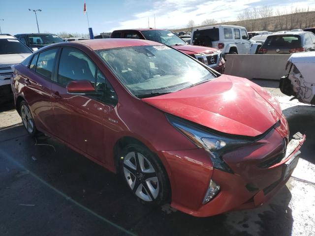 JTDKARFU8G3523697 - 2016 TOYOTA PRIUS RED photo 4