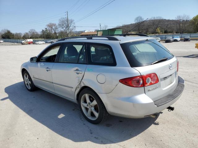 1YVHP82D555M50762 - 2005 MAZDA 6 S SILVER photo 2