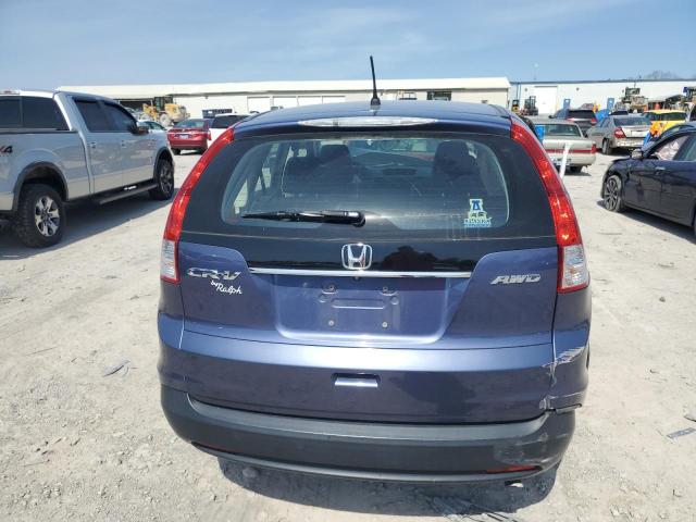 2HKRM4H36EH618810 - 2014 HONDA CR-V LX BLUE photo 6