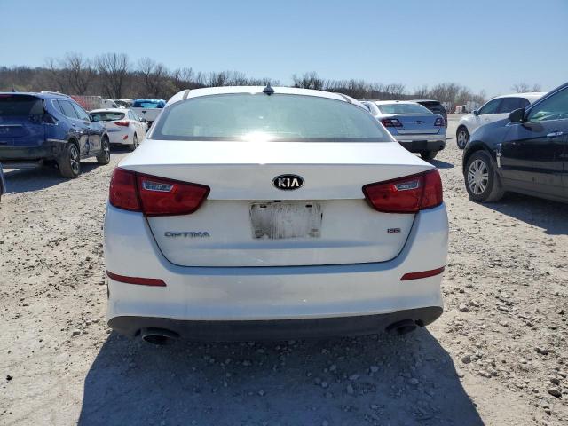 KNAGM4A75F5556335 - 2015 KIA OPTIMA LX WHITE photo 6