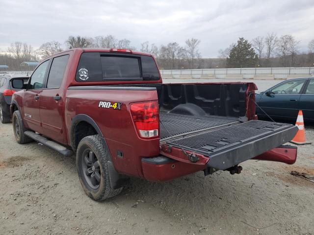 1N6BA0EC4DN314488 - 2013 NISSAN TITAN S 勃艮第红 照片 2