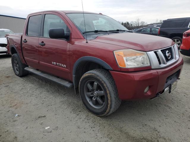 1N6BA0EC4DN314488 - 2013 NISSAN TITAN S 勃艮第红 照片 4