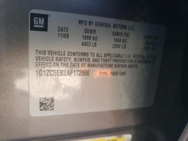 1G1ZC5EB2AF172866 - 2010 CHEVROLET MALIBU 1LT Қоңыр фото 13