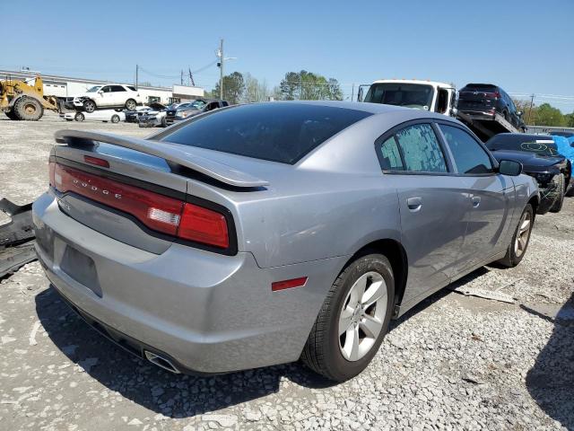 2C3CDXBG2EH130518 - 2014 DODGE CHARGER SE SILVER photo 3