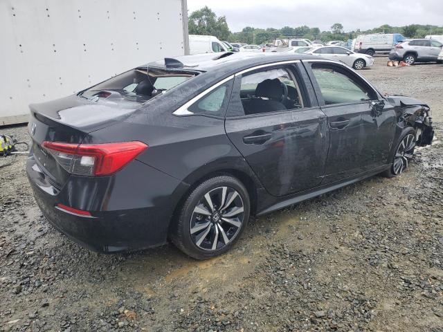 2HGFE1F7XNH320789 - 2022 HONDA CIVIC EX BLACK photo 3