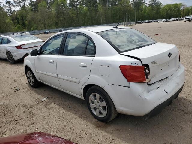 KNADH4A31A6678133 - 2010 KIA RIO LX WHITE photo 2