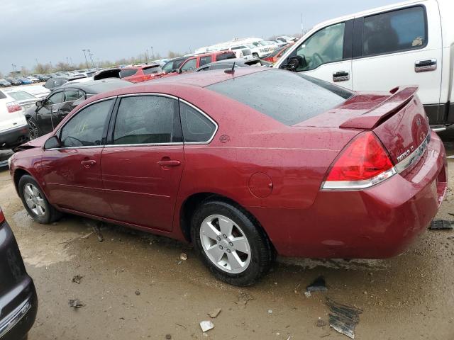 2G1WT58K879411157 - 2007 CHEVROLET IMPALA LT RED photo 2