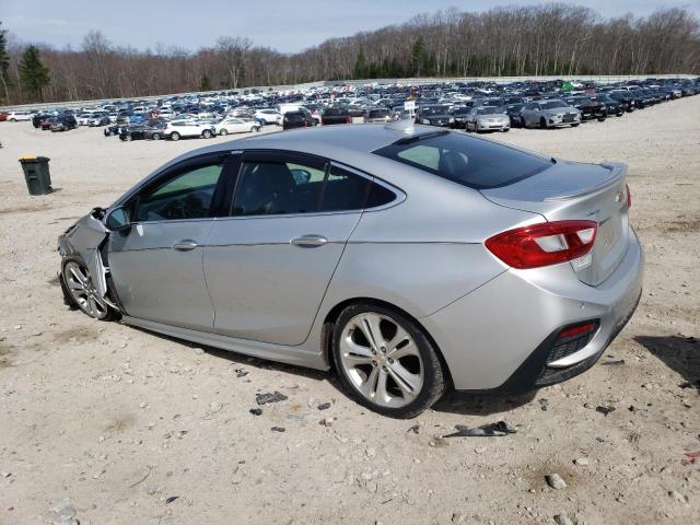 1G1BG5SM8G7318198 - 2016 CHEVROLET CRUZE PREMIER SILVER photo 2