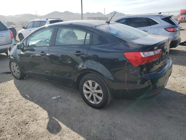 KNADN4A30E6413492 - 2014 KIA RIO EX BLACK photo 2