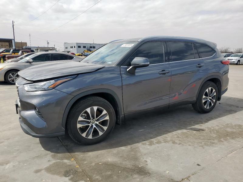 5TDGZRAH7LS013584 - 2020 TOYOTA HIGHLANDER XLE 灰色 照片 1