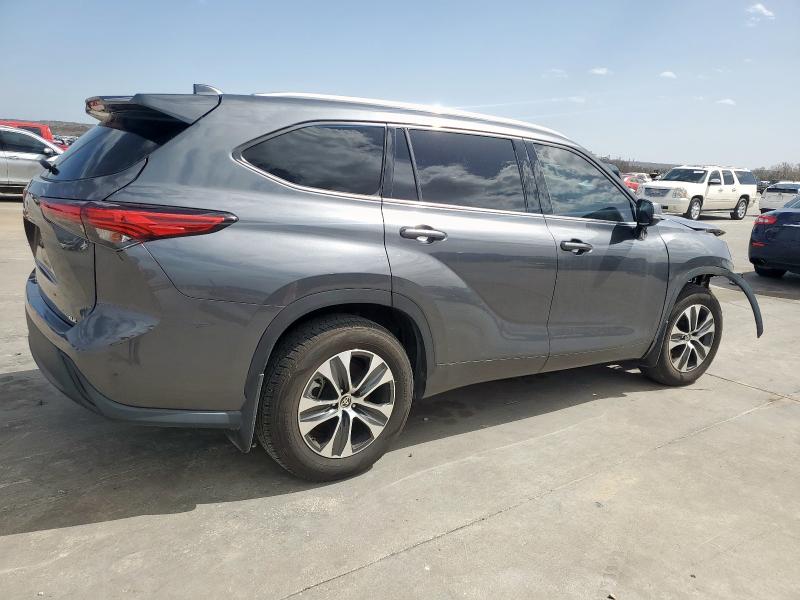 5TDGZRAH7LS013584 - 2020 TOYOTA HIGHLANDER XLE 灰色 照片 3