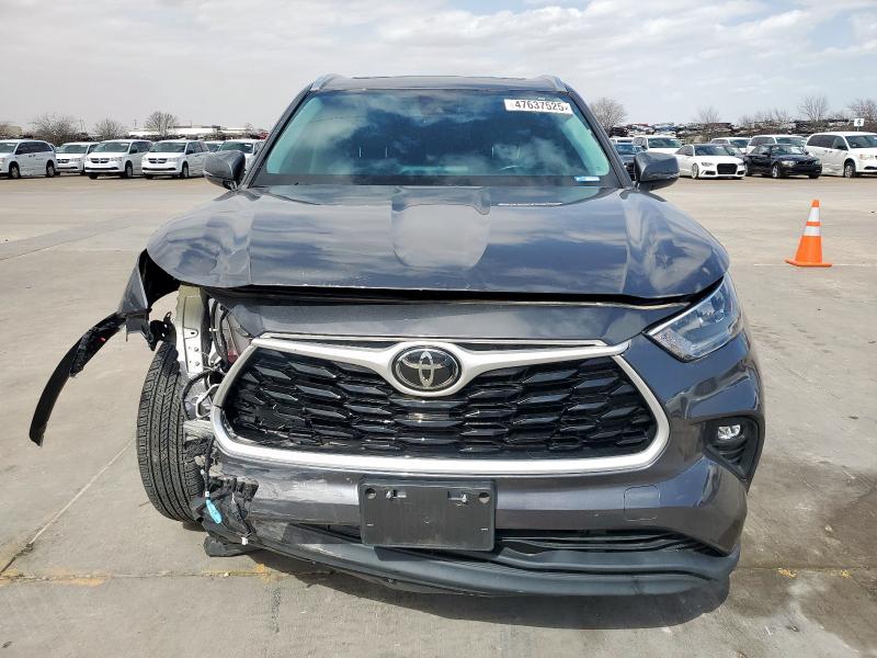 5TDGZRAH7LS013584 - 2020 TOYOTA HIGHLANDER XLE 灰色 照片 5