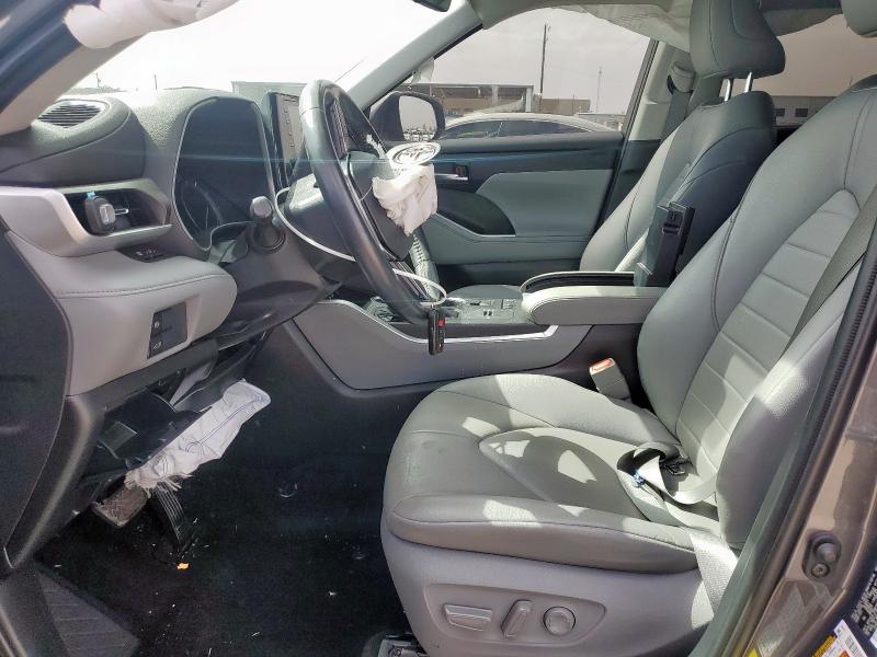 5TDGZRAH7LS013584 - 2020 TOYOTA HIGHLANDER XLE 灰色 照片 7