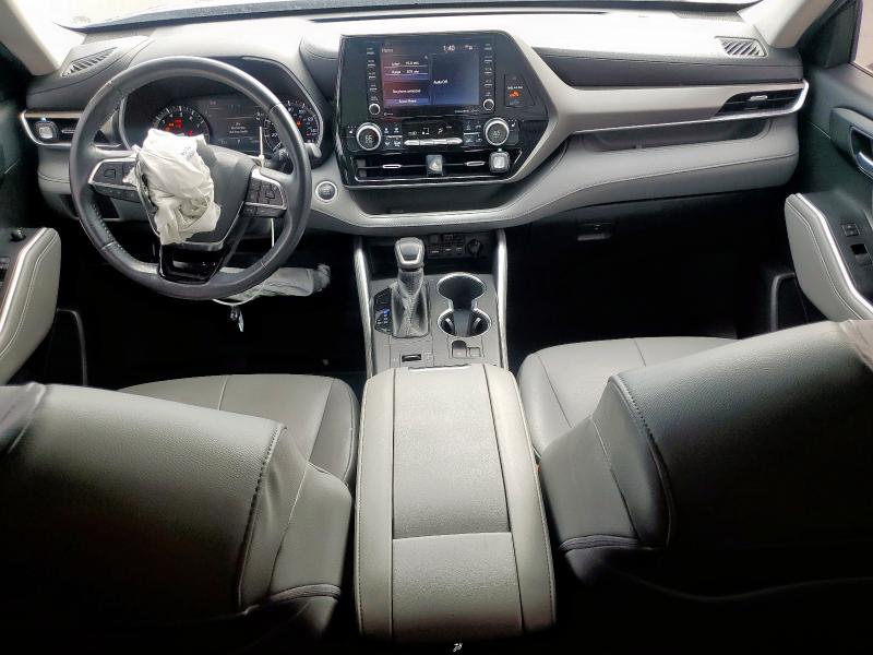 5TDGZRAH7LS013584 - 2020 TOYOTA HIGHLANDER XLE 灰色 照片 8