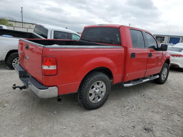 1FTPW12514FA25536 - 2004 FORD F150 SUPERCREW RED photo 3