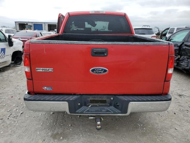 1FTPW12514FA25536 - 2004 FORD F150 SUPERCREW RED photo 6