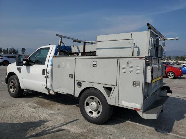 1FDWF30598EC89542 - 2008 FORD F350 SRW SUPER DUTY WHITE photo 2