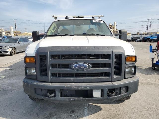 1FDWF30598EC89542 - 2008 FORD F350 SRW SUPER DUTY WHITE photo 5