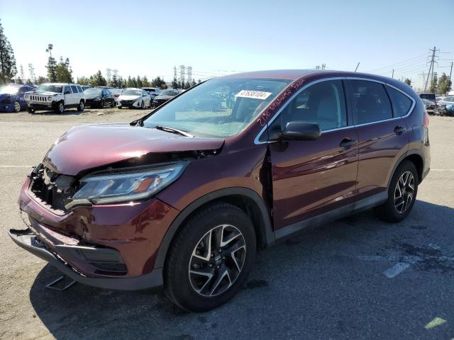 2HKRM3H41GH557033 - 2016 HONDA CR-V SE BURGUNDY photo 1