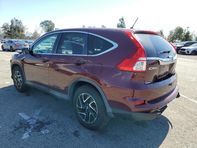 2HKRM3H41GH557033 - 2016 HONDA CR-V SE BURGUNDY photo 2