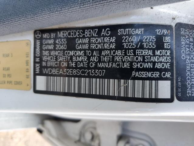 WDBEA32E8SC213307 - 1995 MERCEDES-BENZ E 320 BASE WHITE photo 12