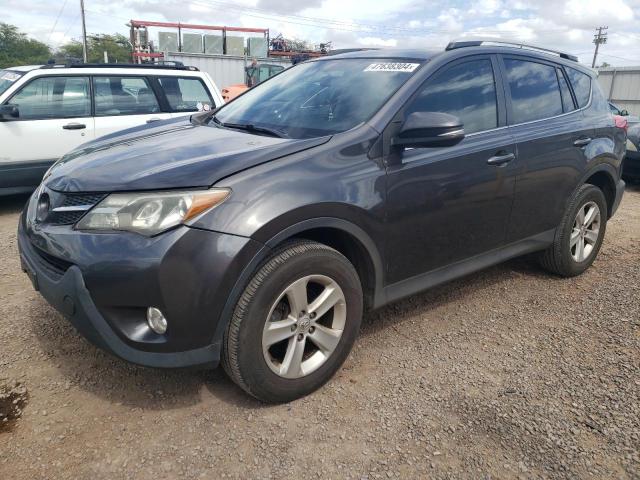 JTMWFREV4EJ002529 - 2014 TOYOTA RAV4 XLE GRAY photo 1