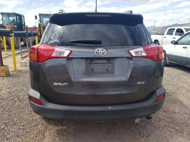 JTMWFREV4EJ002529 - 2014 TOYOTA RAV4 XLE GRAY photo 6