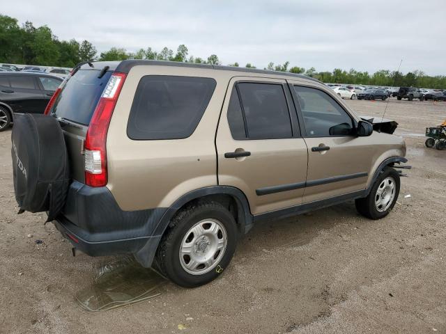 JHLRD68586C010770 - 2006 HONDA CR-V LX GOLD photo 3