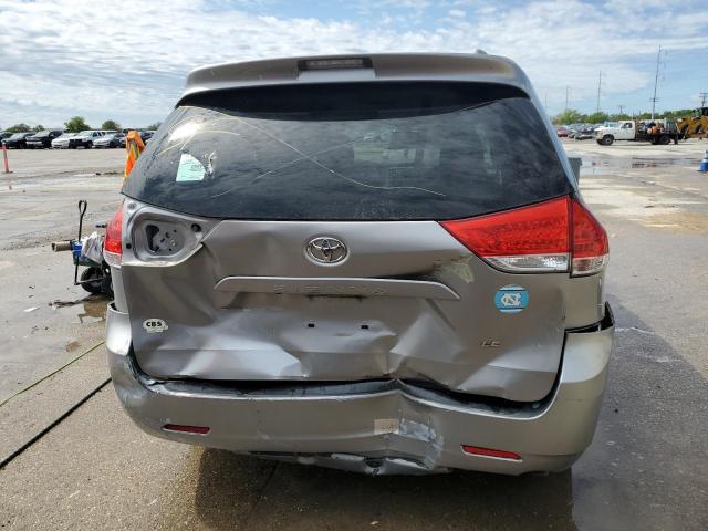 5TDKK3DC7BS117583 - 2011 TOYOTA SIENNA LE SILVER photo 6