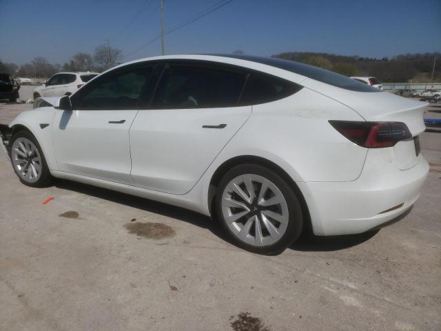 5YJ3E1EA3NF315602 - 2022 TESLA MODEL 3 WHITE photo 2