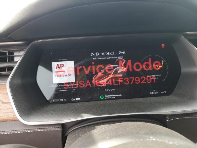 5YJSA1E44LF379291 - 2020 TESLA MODEL S Մոխրագույն լուսանկար 9