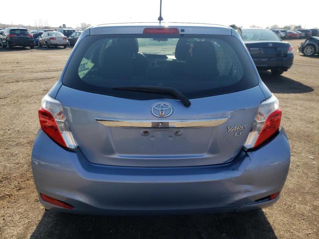 VNKKTUD35EA005618 - 2014 TOYOTA YARIS BLUE photo 6