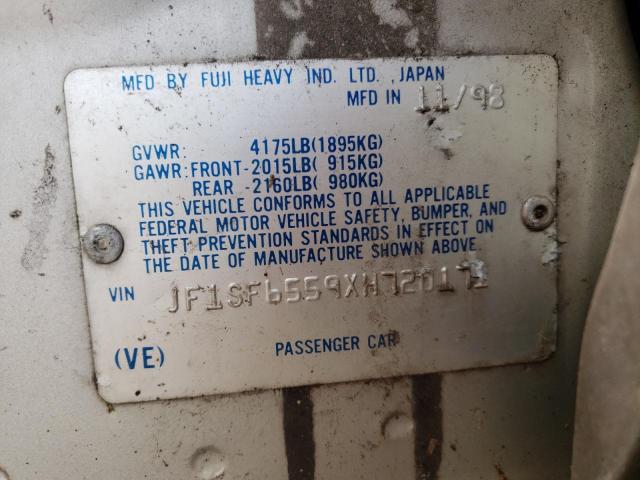 JF1SF6559XH720171 - 1999 SUBARU FORESTER S SILVER photo 12